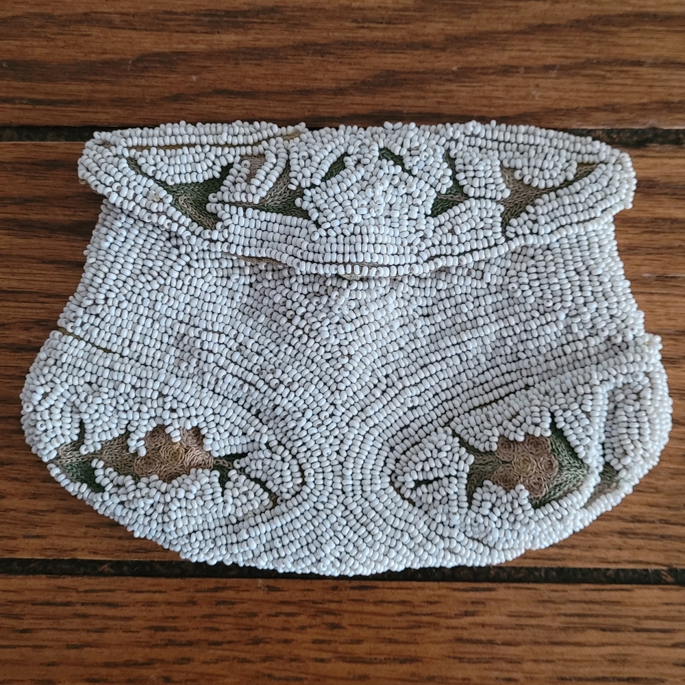 Vintage Beaded Belt Coin Purse